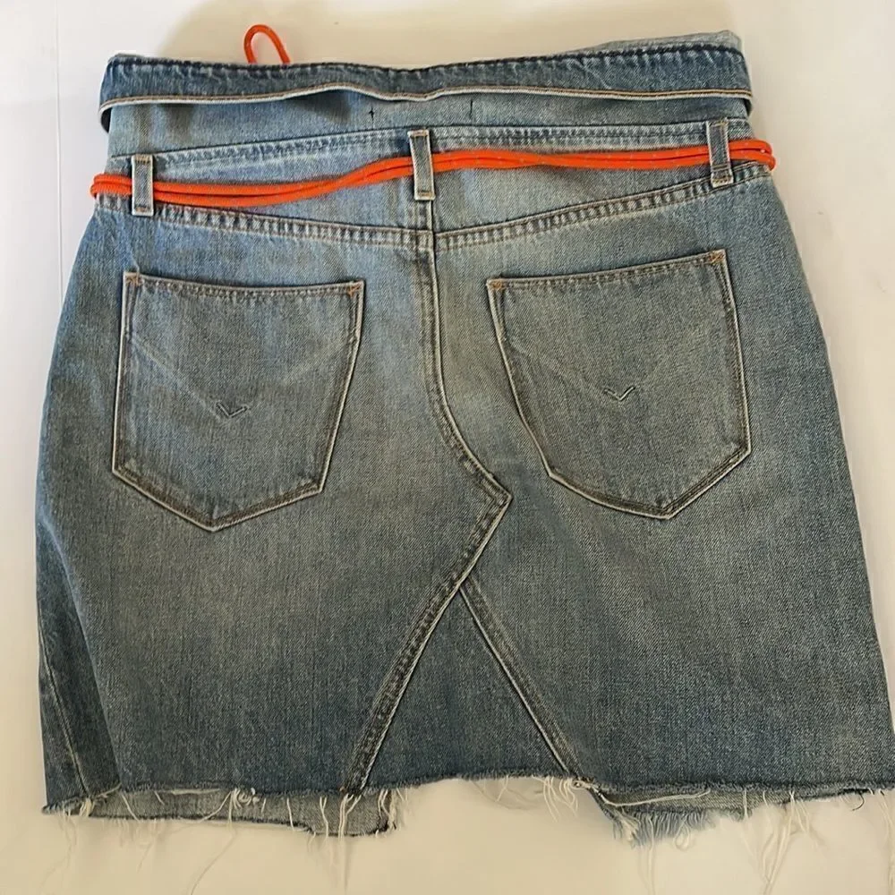 Hudson Sloane High-Rise Denim Skirt